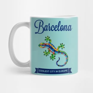 BARCELONA Gaudi Lizard (Light Colors) Mug